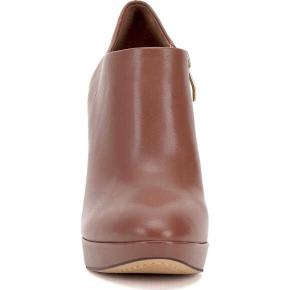 Vince Camuto Women's Chocolate Closed Pointed Toe High Heel Elvin Bootie - Picture 2 of 8